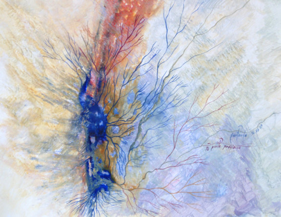Peinture du poème psychanalytique de Berlende Lamblin : "La perle précieuse"