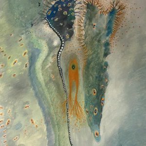 Peinture du poème psychanalytique de Berlende Lamblin : "La rencontre"